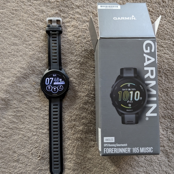 Garmin Forerunner 165 Music Smartwatch - Picture 1 of 3